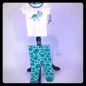 Turtle Pajamas by Carter's - Size 12 months - NWT